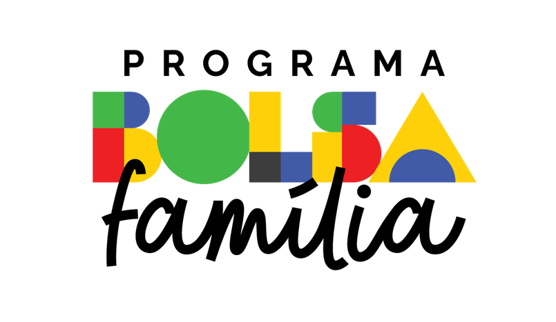 Logotipo do Programa Bolsa Família com cores vibrantes, destacando os beneficiários que receberão em junho.