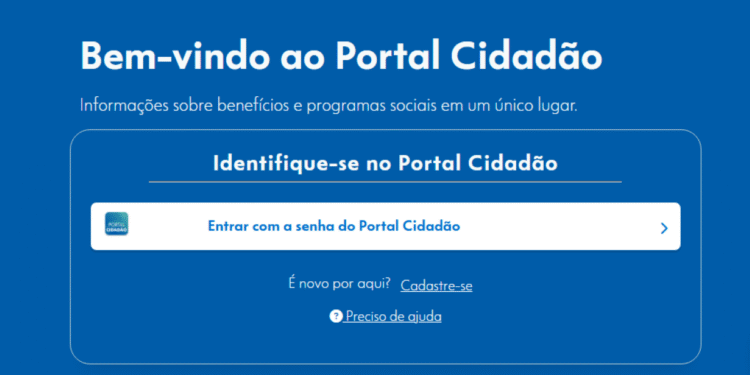 "Imagem do Portal Cidadão, destacando a facilidade de acesso a informações sobre programas sociais e benefícios."